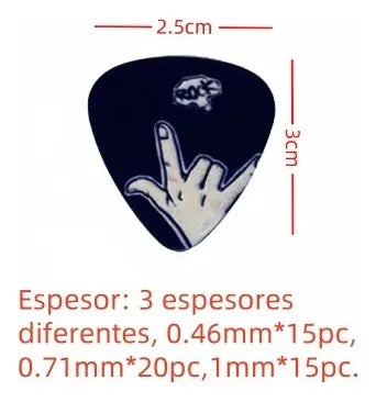 Plumilla Individual Diseños Manitas Rock