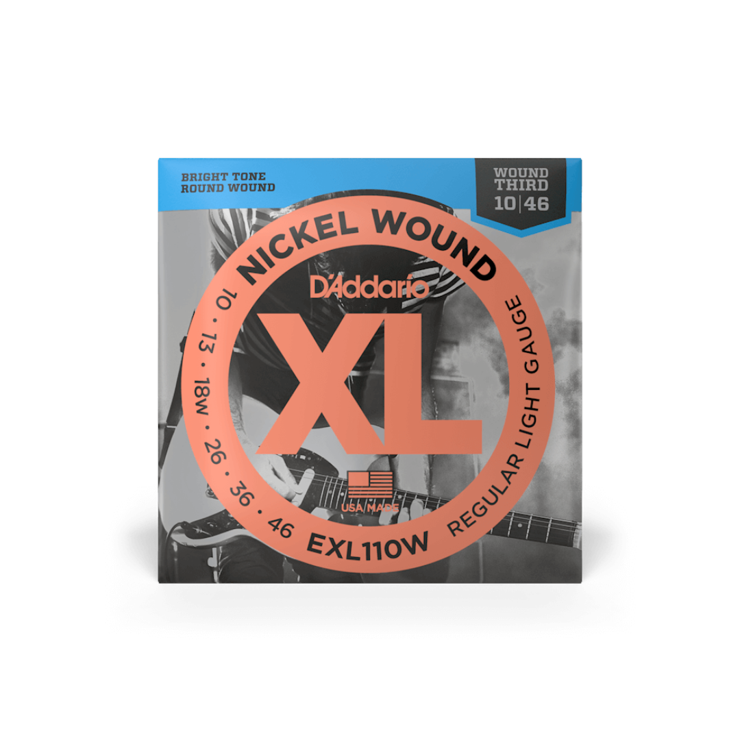 Cuerdas Para Guitarra Eléctrica Daddario EXL110W Nickel Wound Calibre 10/46