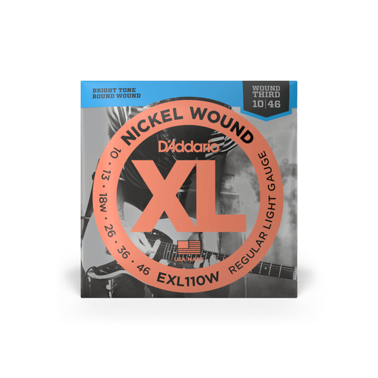 Cuerdas Para Guitarra Eléctrica Daddario EXL110W Nickel Wound Calibre 10/46