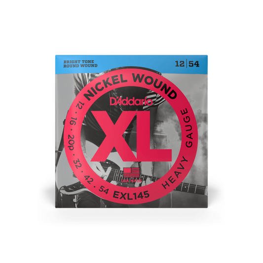 Daddario EXL145 Cuerdas Para Guitarra Eléctrica 12/54 Nickel Wound