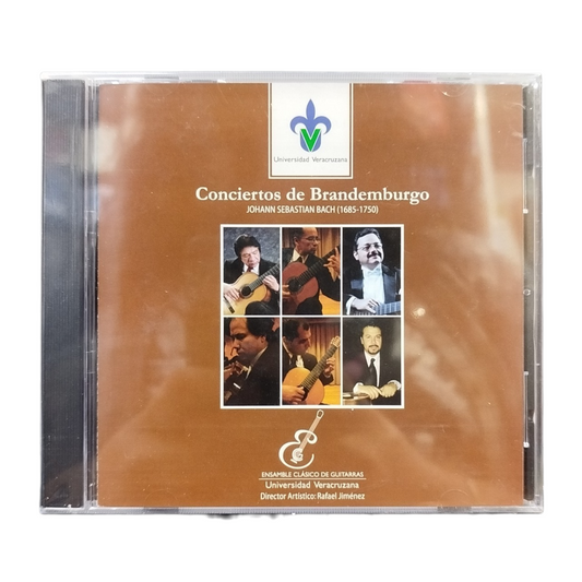CD Disco Compacto "Conciertos de Brandemburgo J.S. Bach" del Ensamble Clásico de Guitarras de la Universidad Veracruzana