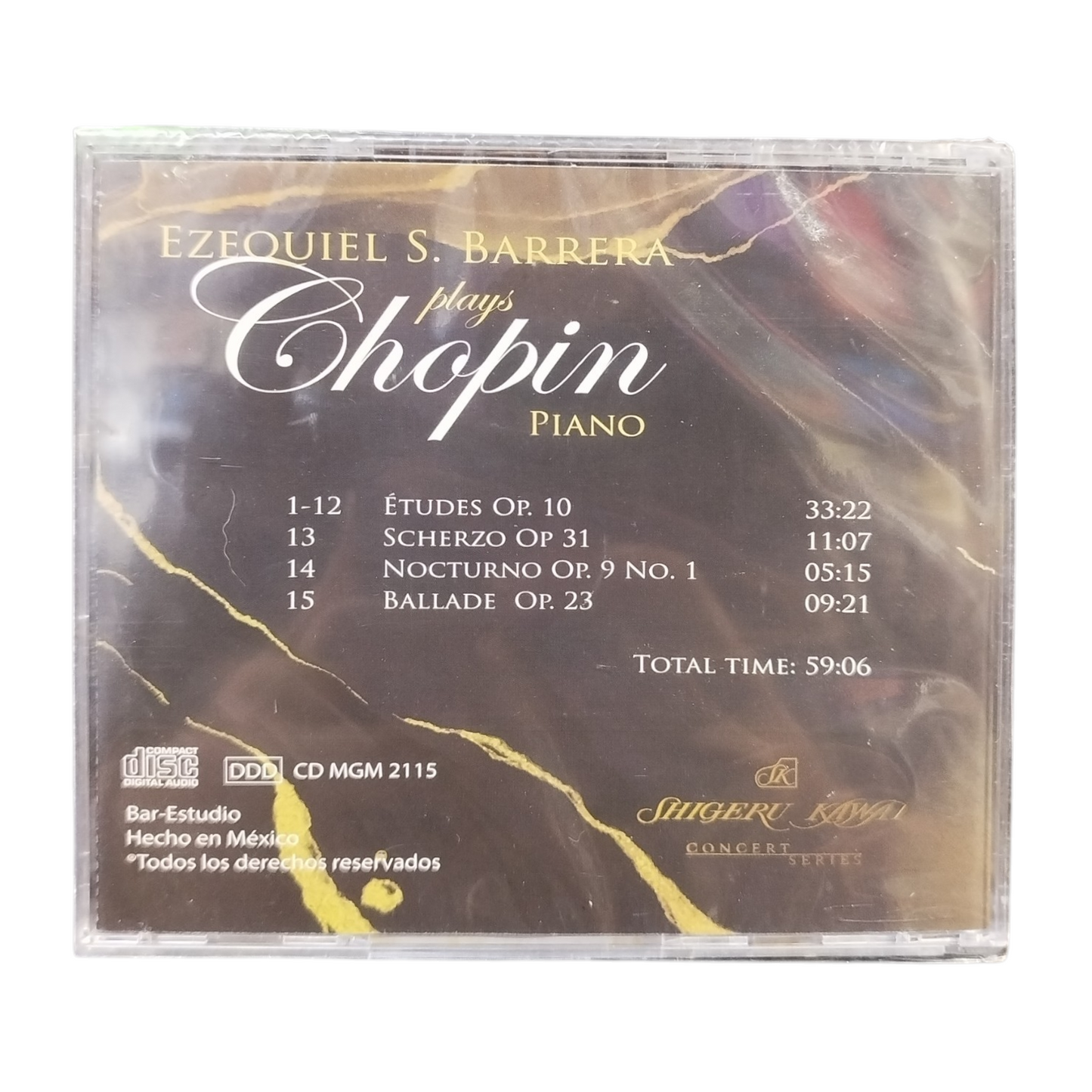 CD Disco Compacto "Ezequiel S Barrera Plays Chopin"