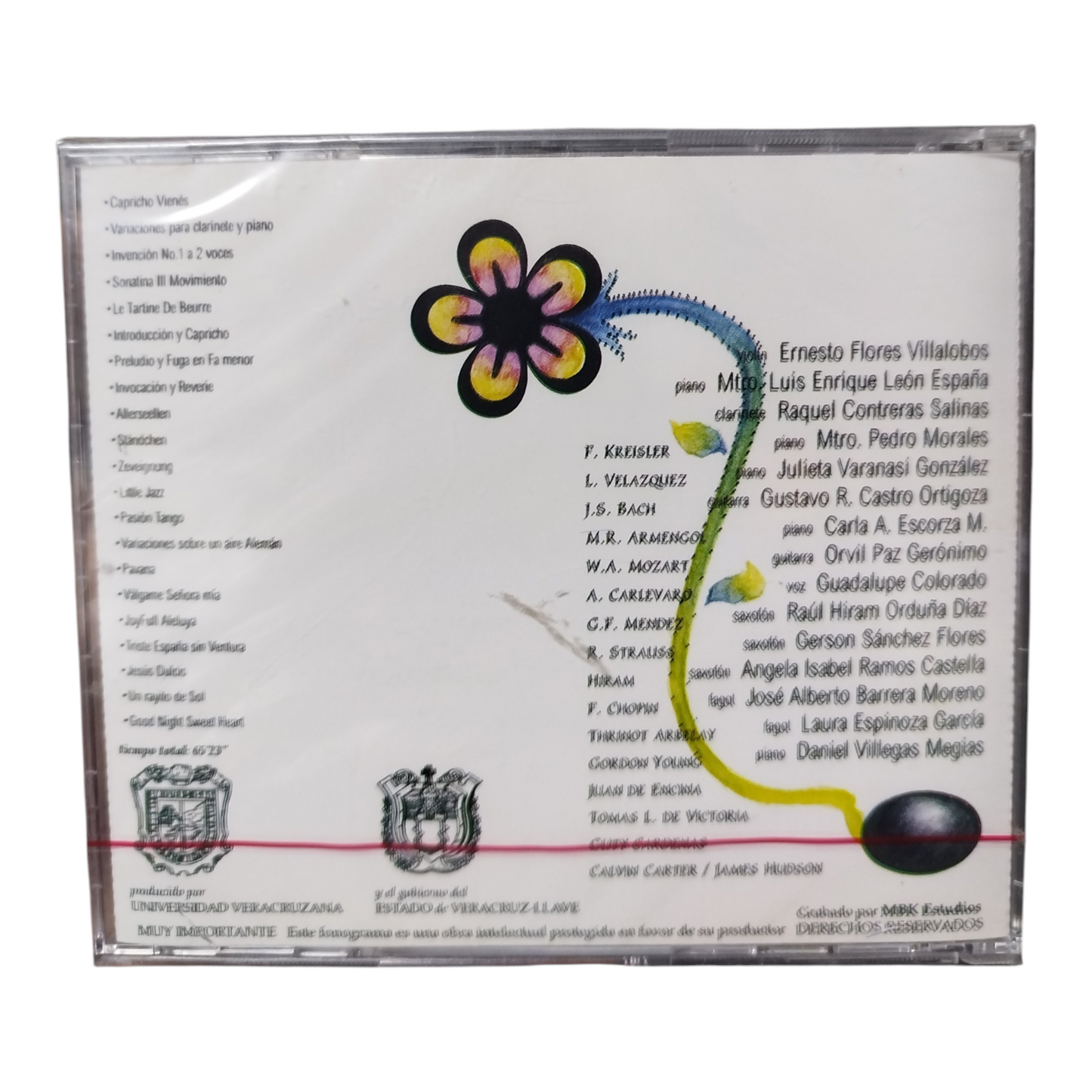 CD Disco Compacto "Facultad de Música" de la Universidad Veracruzana