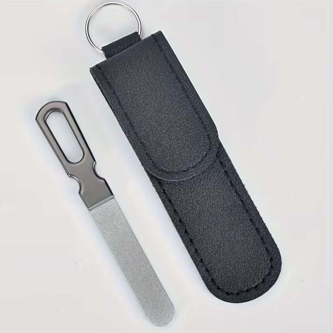 Lima de Uñas Acero Inoxidable con Estuche