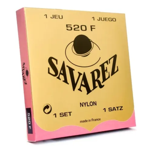 Savarez 520F Nylon Tradicional Nylon Tercera Entorchada Tension Alta