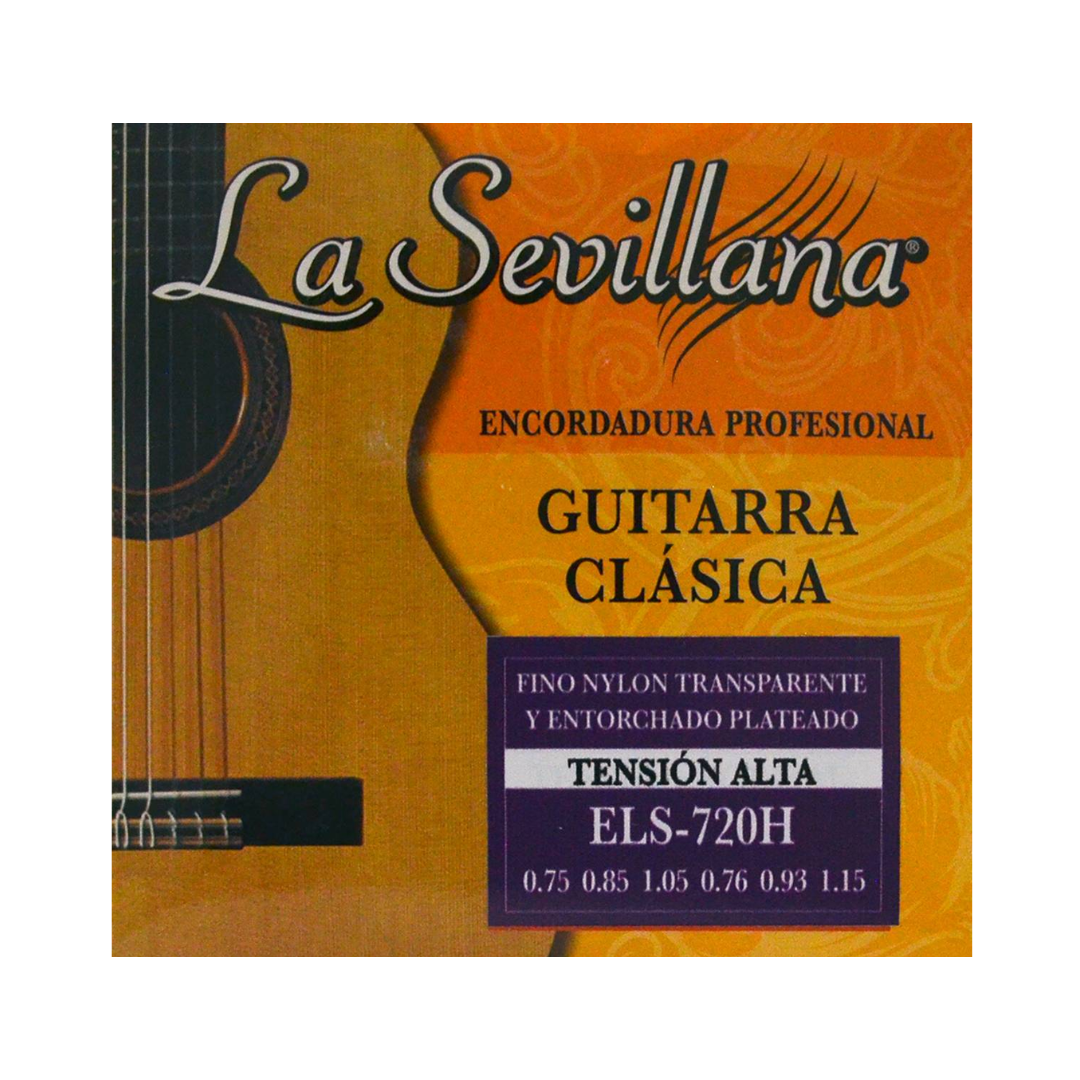 Cuerdas La Sevillana Para Guitarra Clásica Tensión Alta ELS-720H