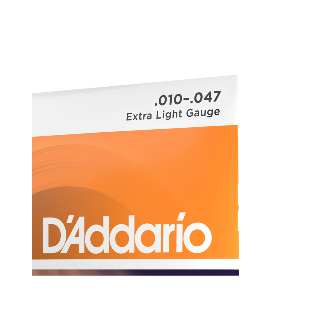 Set 3 Juegos De Cuerdas Para Guitarra Acústica Daddario EJ15-3D Fósforo Bronce Calibre Extra Ligero 10/47