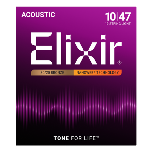 Elixir Acoustic 80/20 Bronze with Nanoweb Coating Light Docerola