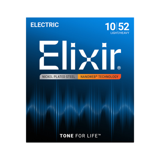 Elixir Electric Nickel Plated Steel with Nanoweb Coating Light 10/52