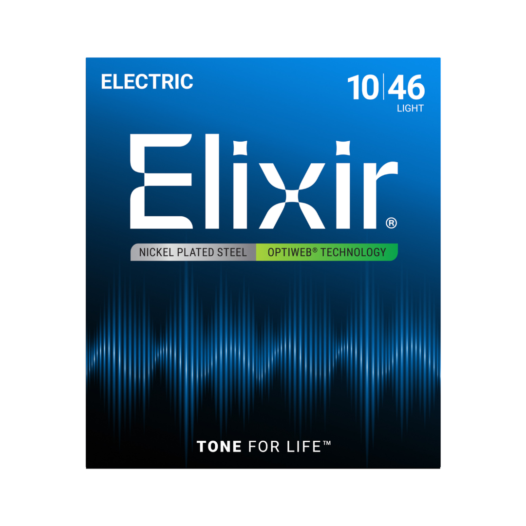 Elixir 19052 Cuerdas Para Guitarra Eléctrica 10/46 Nickel Platinado Optiweb