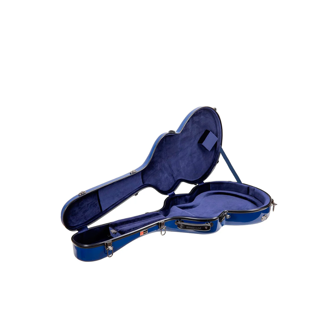 Estuche Para Guitarra Eléctrica ES-335 Crossrock Fibra de Vidrio Azul