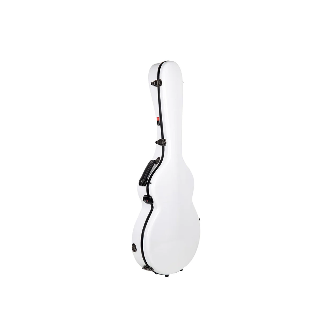 Estuche Para Guitarra Eléctrica ES-335 Crossrock Fibra de Vidrio Blanco