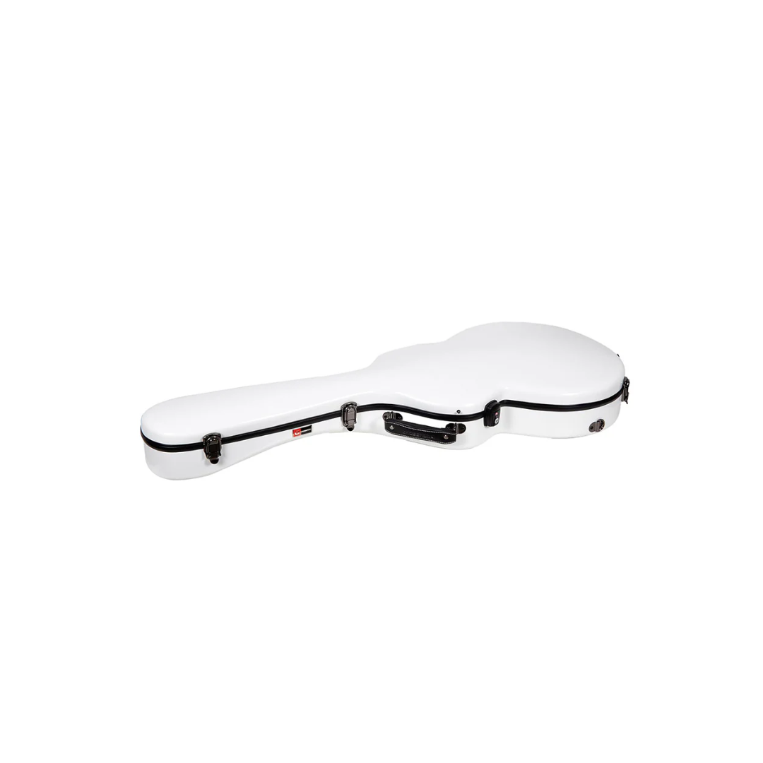 Estuche Para Guitarra Eléctrica ES-335 Crossrock Fibra de Vidrio Blanco
