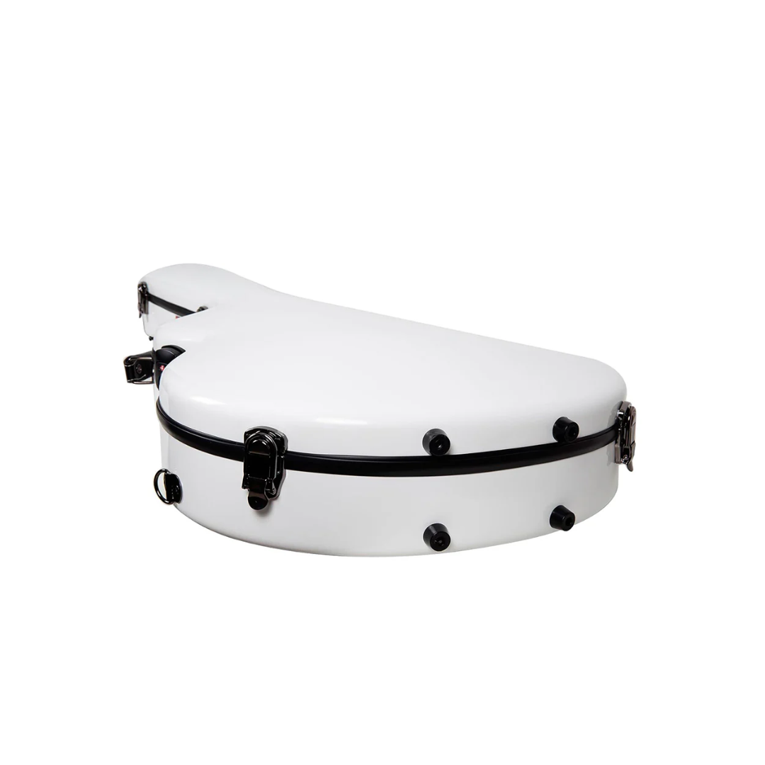 Estuche Para Guitarra Eléctrica ES-335 Crossrock Fibra de Vidrio Blanco