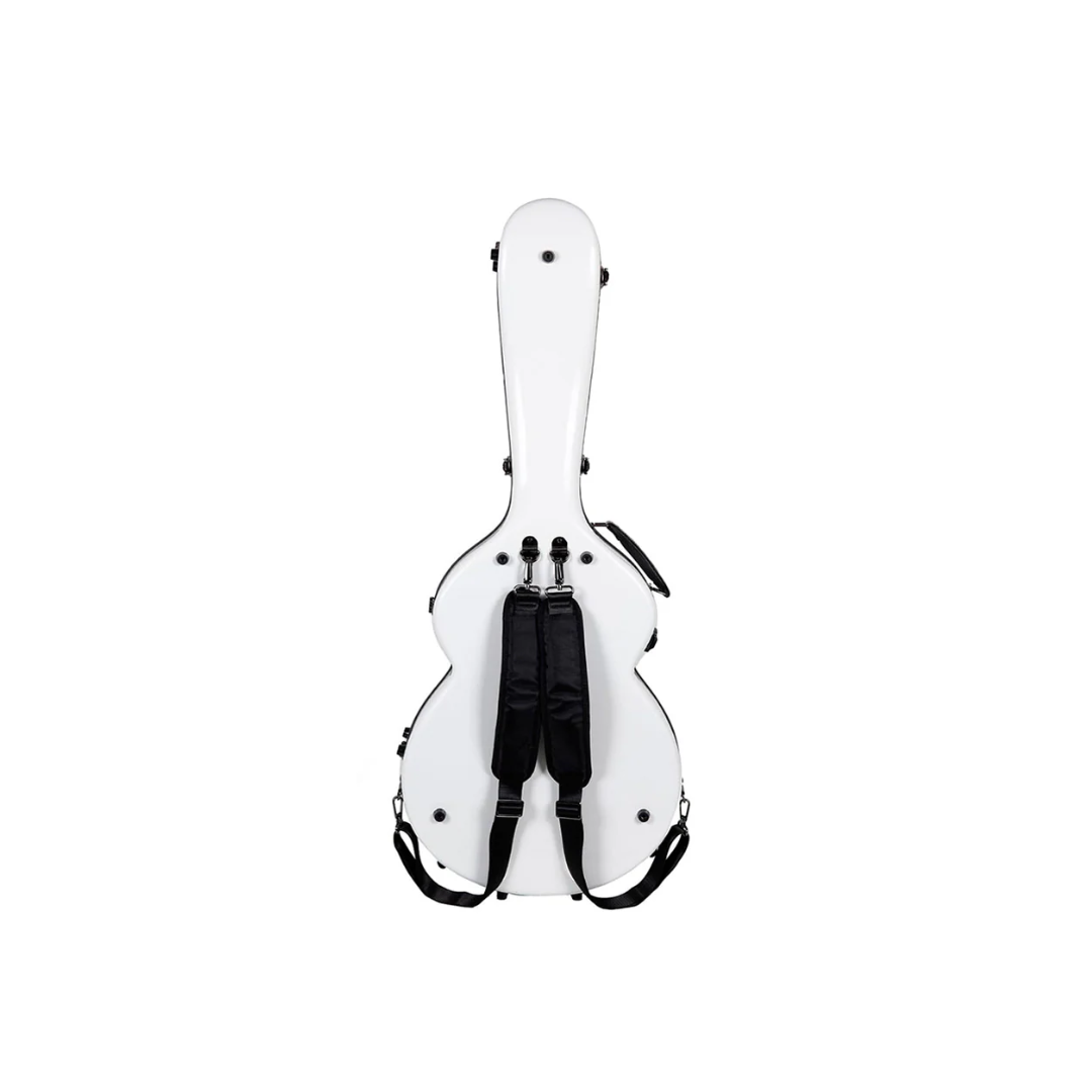 Estuche Para Guitarra Eléctrica ES-335 Crossrock Fibra de Vidrio Blanco