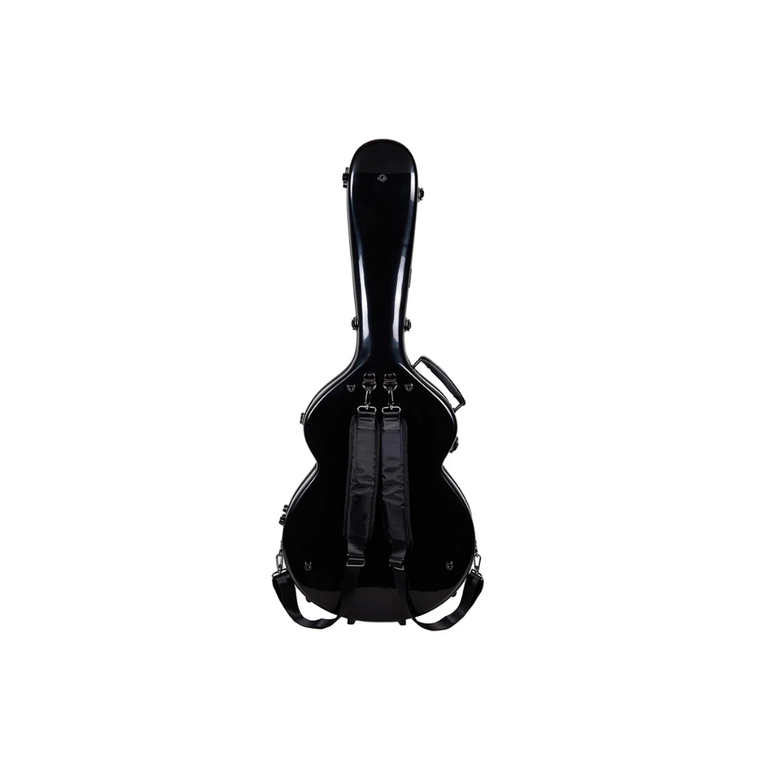 Estuche Para Guitarra Eléctrica ES-335 Crossrock Fibra de Vidrio Negro
