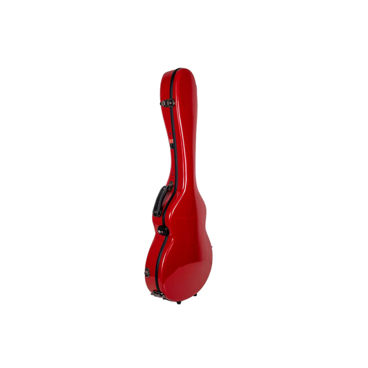 Estuche Para Guitarra Eléctrica Les Paul Crossrock Fibra de Vidrio Rojo