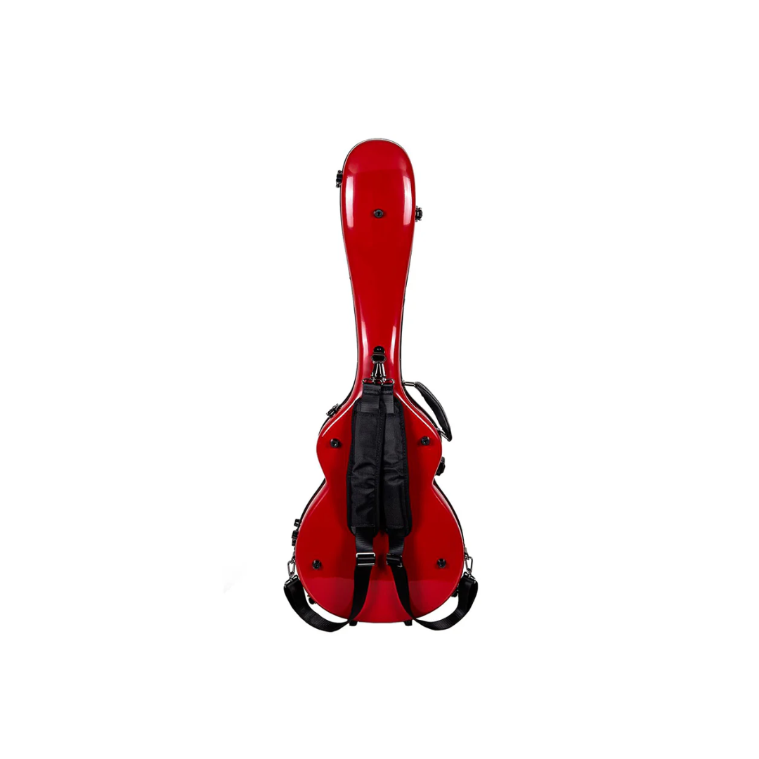 Estuche Para Guitarra Eléctrica Les Paul Crossrock Fibra de Vidrio Rojo