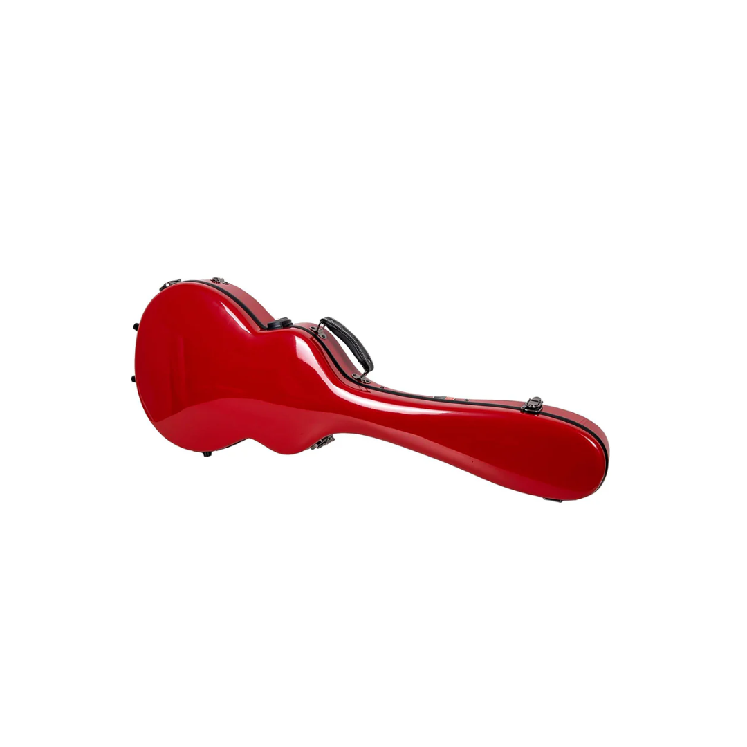 Estuche Para Guitarra Eléctrica Les Paul Crossrock Fibra de Vidrio Rojo