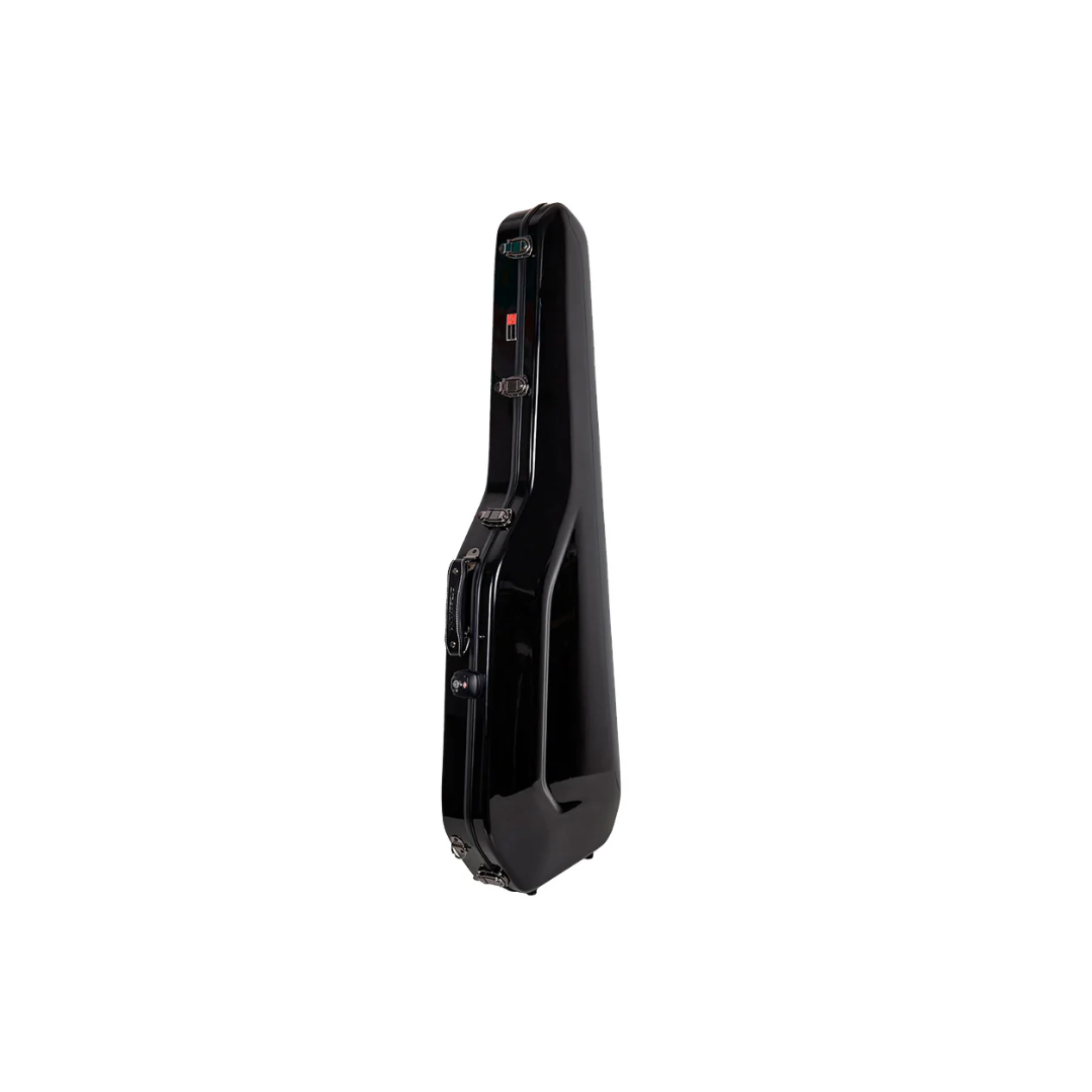 Estuche Para Guitarra Eléctrica Strat o Tele Crossrock Fibra de Vidrio Negro
