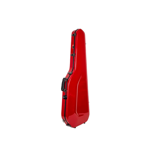 Estuche Para Guitarra Eléctrica Strat o Tele Crossrock Fibra de Vidrio Rojo