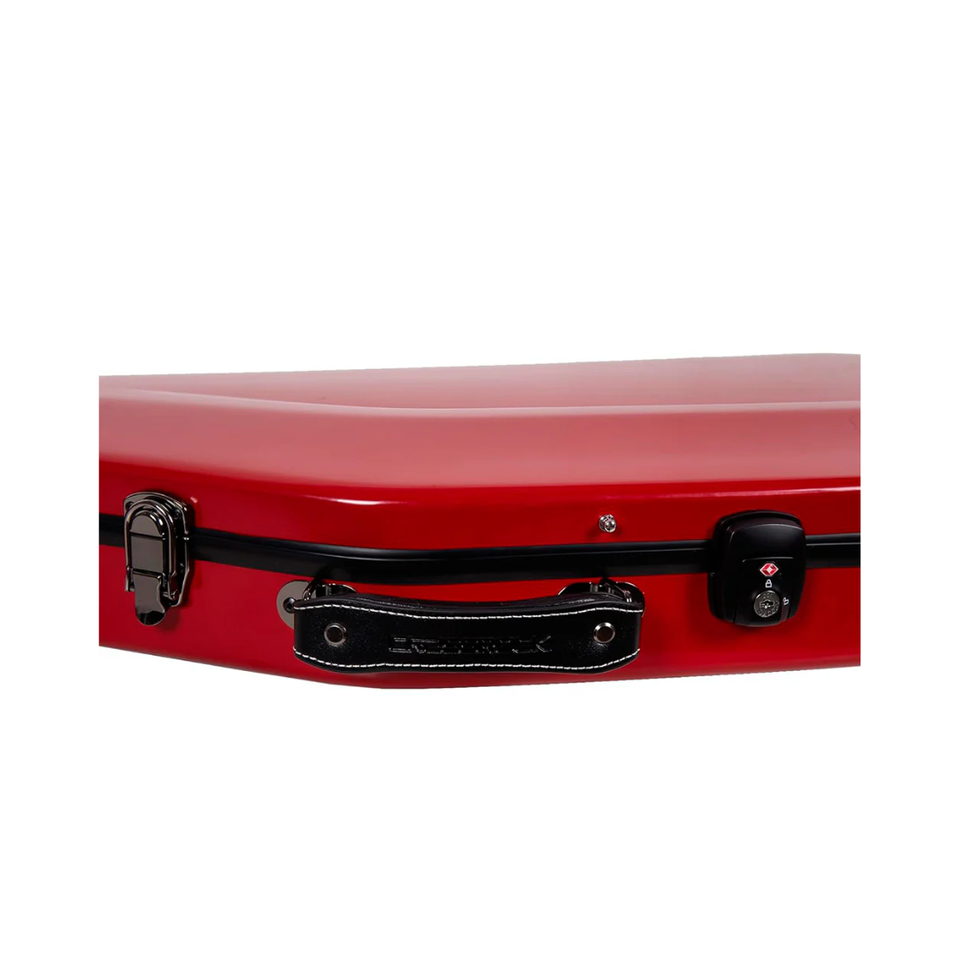 Estuche Para Guitarra Eléctrica Strat o Tele Crossrock Fibra de Vidrio Rojo