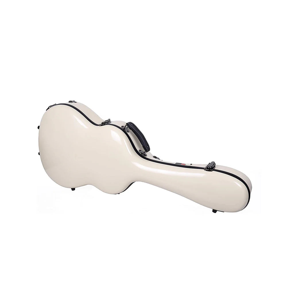 Estuche Para Guitarra Clásica Crossrock Fibra de Vidrio 2.0 Ivory Marfil
