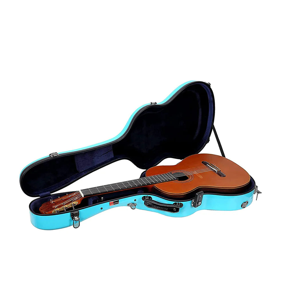 Estuche Para Guitarra Clásica Crossrock Fibra de Vidrio 2.0 Menta