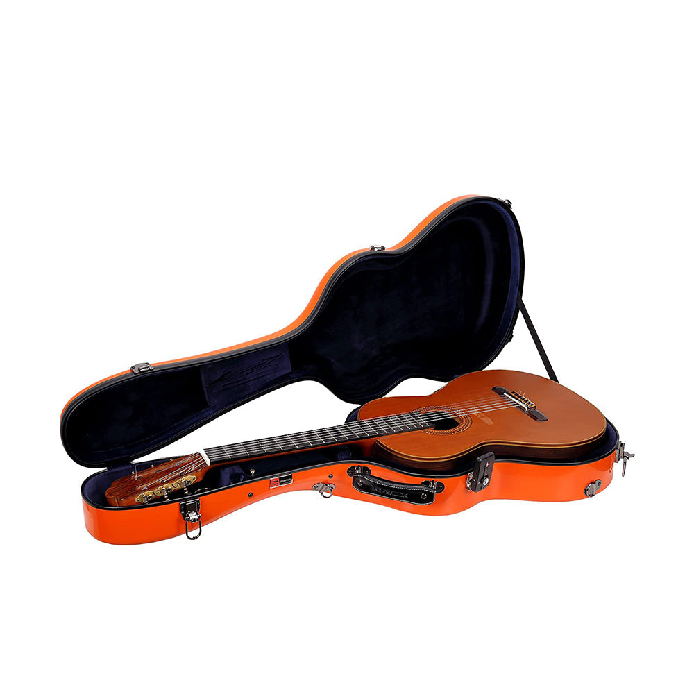 Estuche Para Guitarra Clásica Crossrock Fibra de Vidrio 2.0 Naranja