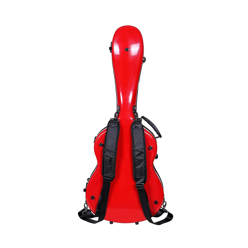 Estuche Para Guitarra Clásica Crossrock Fibra de Vidrio 2.0 Rojo