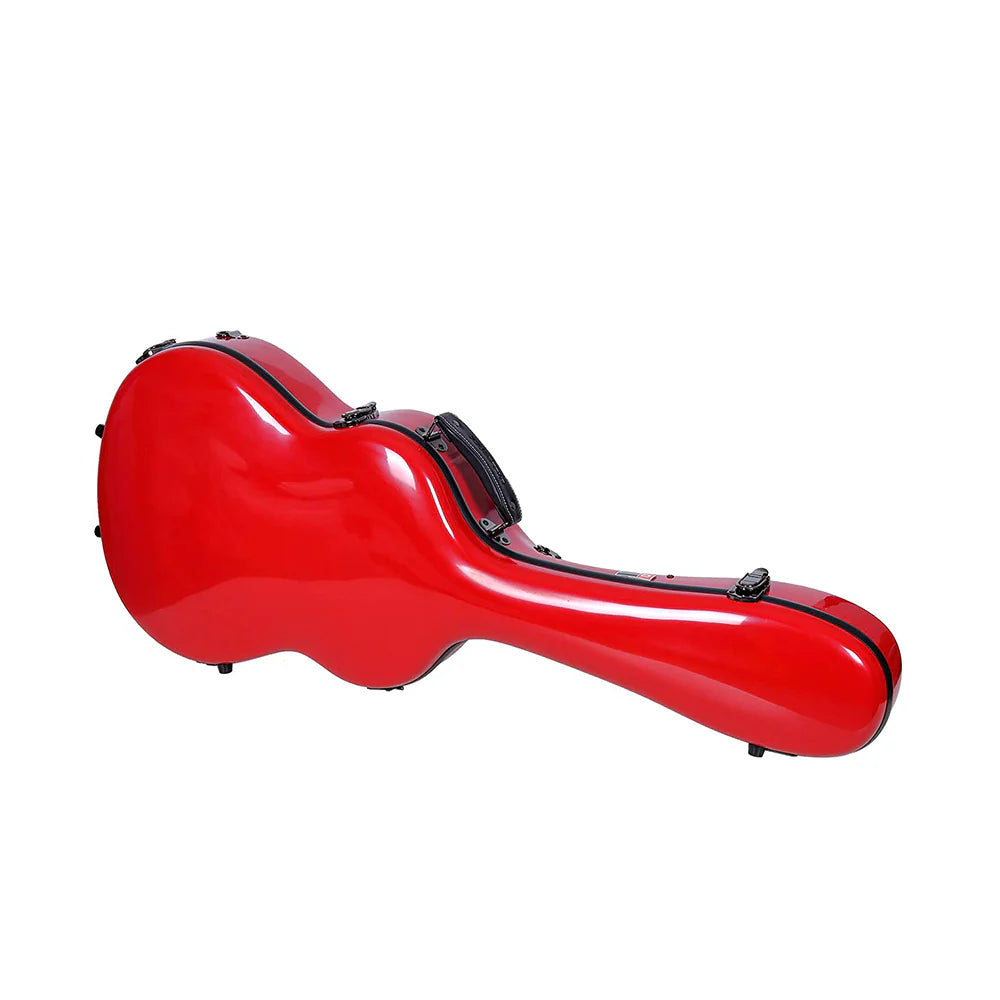 Estuche Para Guitarra Clásica Crossrock Fibra de Vidrio 2.0 Rojo