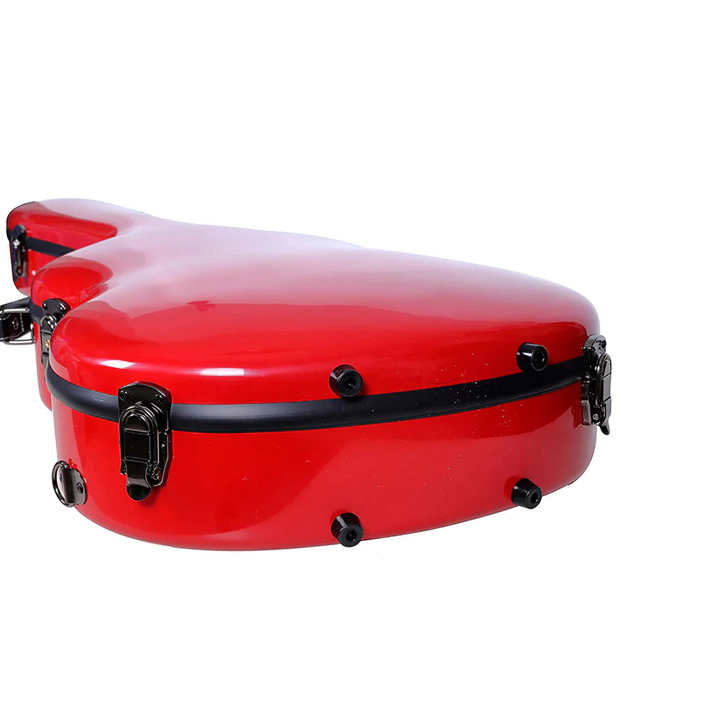 Estuche Para Guitarra Clásica Crossrock Fibra de Vidrio 2.0 Rojo