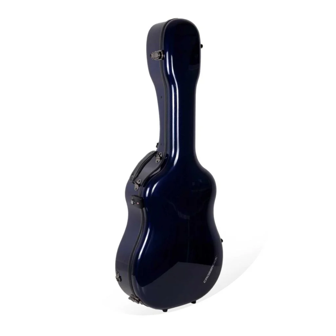 Estuche Crossrock Air Carbon Para Guitarra Acústica Dreadnought Tipo Martin Color Azul