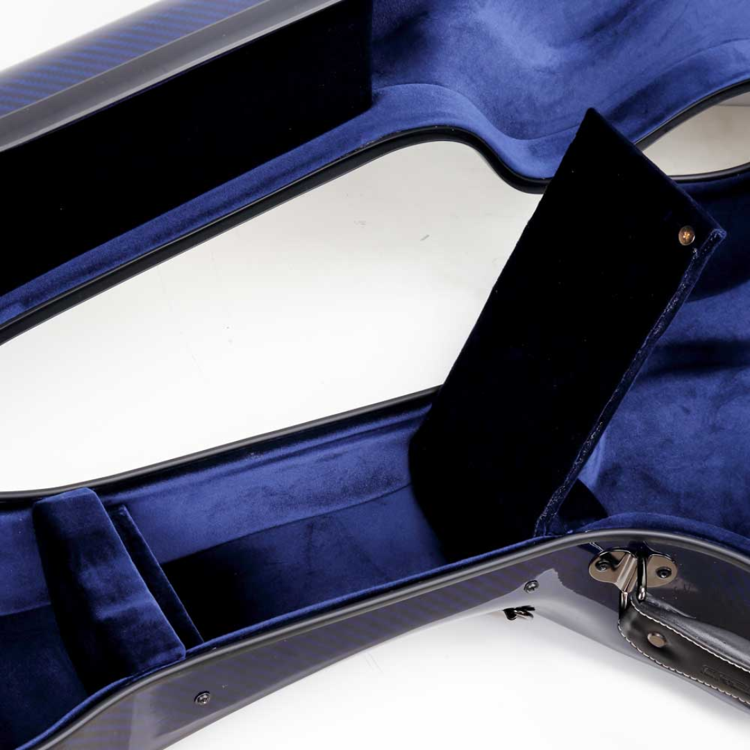 Estuche Crossrock Air Carbon Para Guitarra Acústica Dreadnought Tipo Martin Color Azul
