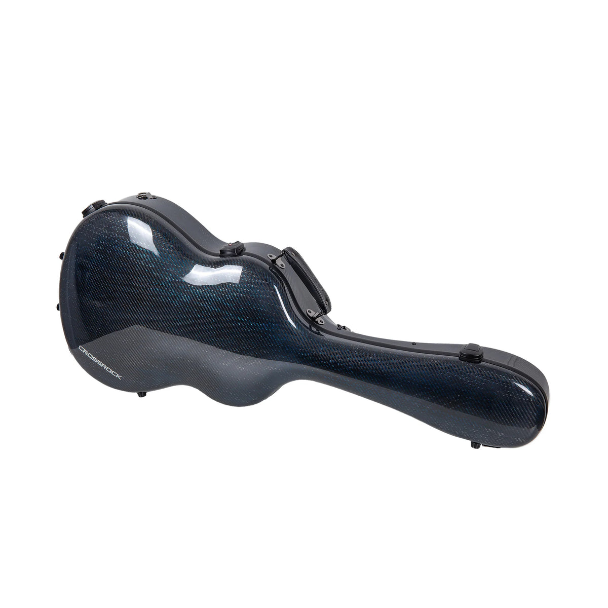 Estuche Crossrock Air Carbon Guitarra Clásica Azul Tweed