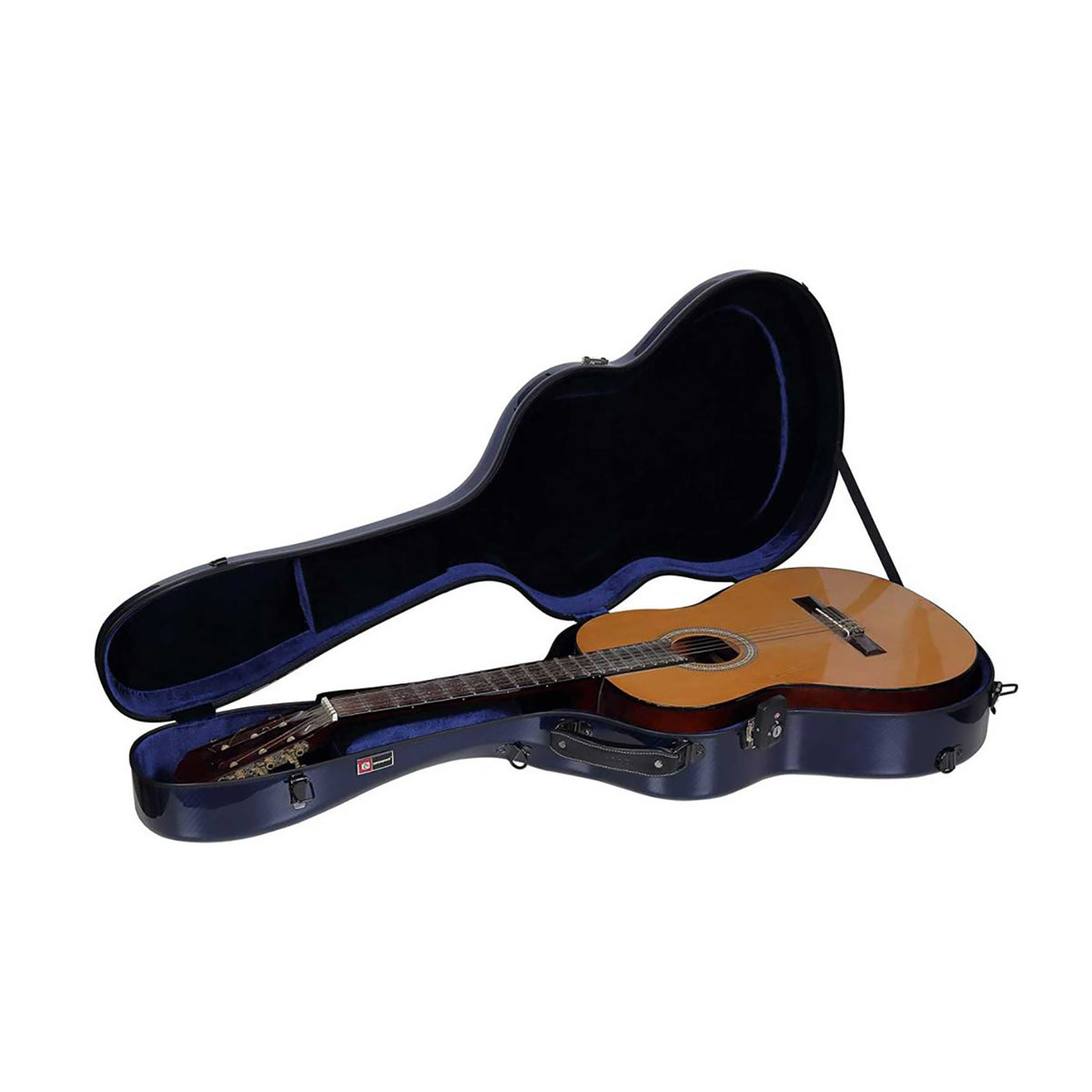 Estuche Crossrock Air Carbon Guitarra Clásica Azul