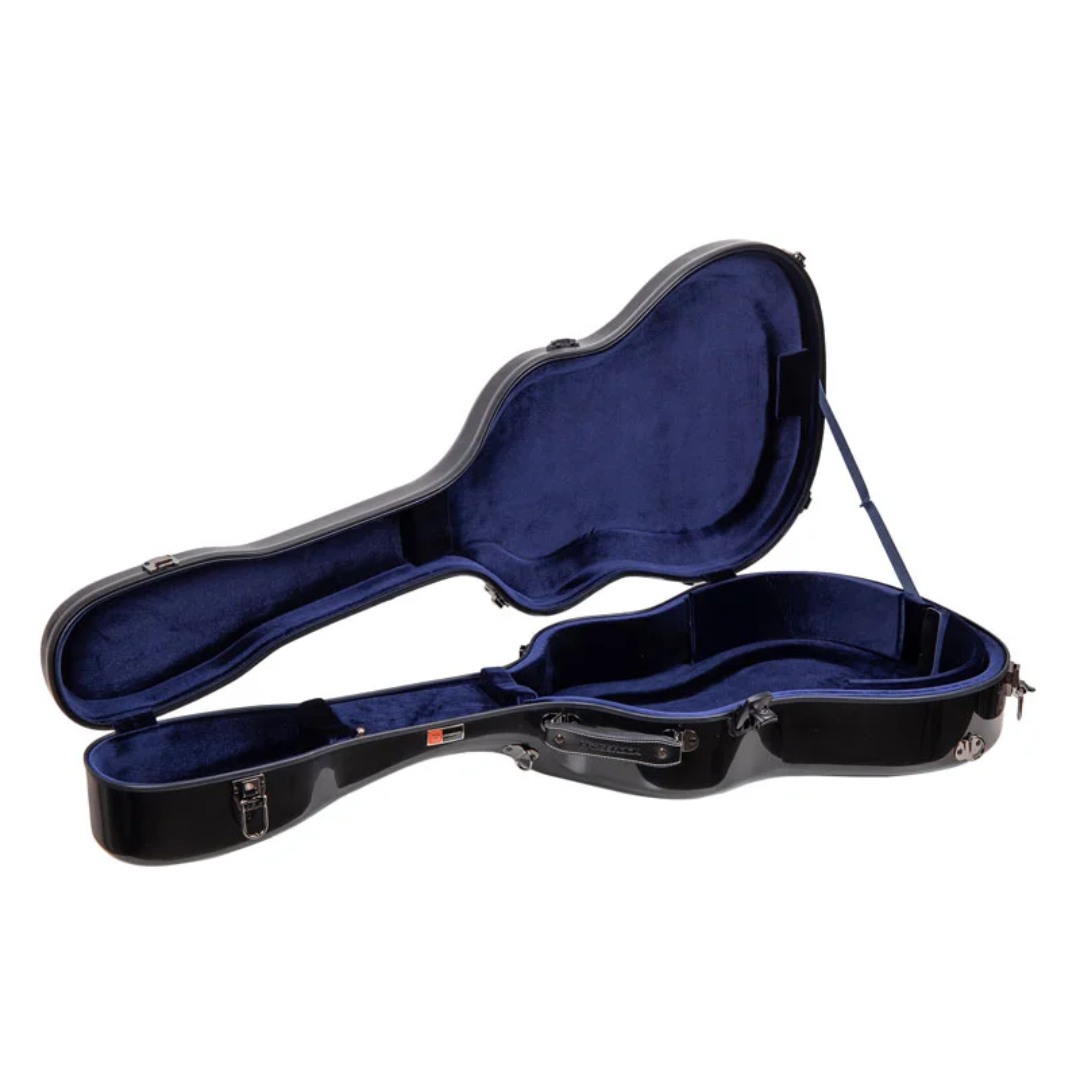 Estuche Crossrock Fibra de Vidrio Para Guitarra Acústica Dreadnought Azul