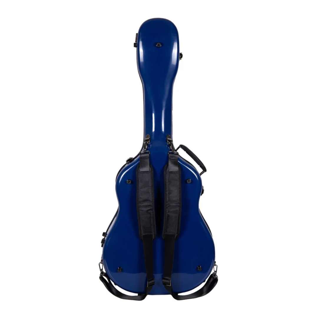Estuche Crossrock Fibra de Vidrio Para Guitarra Acústica Dreadnought Azul