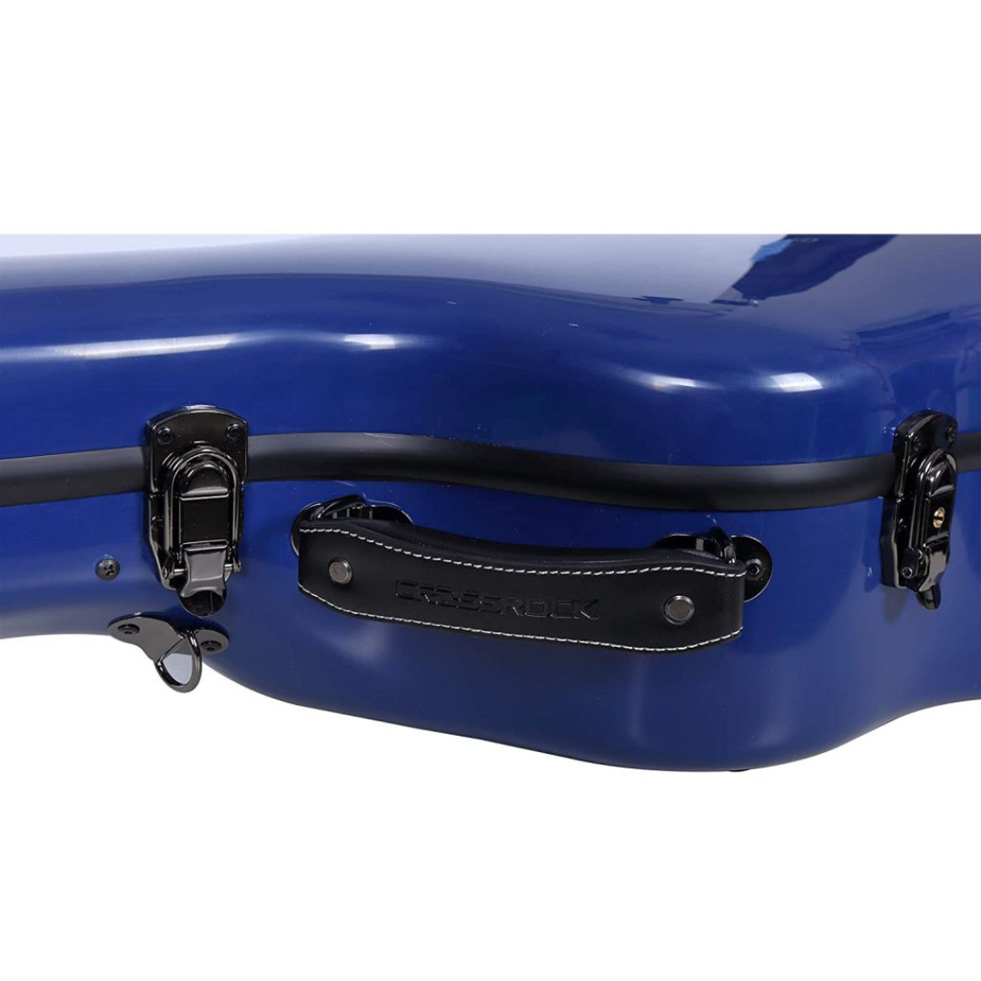 Estuche Crossrock Fibra de Vidrio Para Guitarra Acústica Martin Dreadnought Color Azul