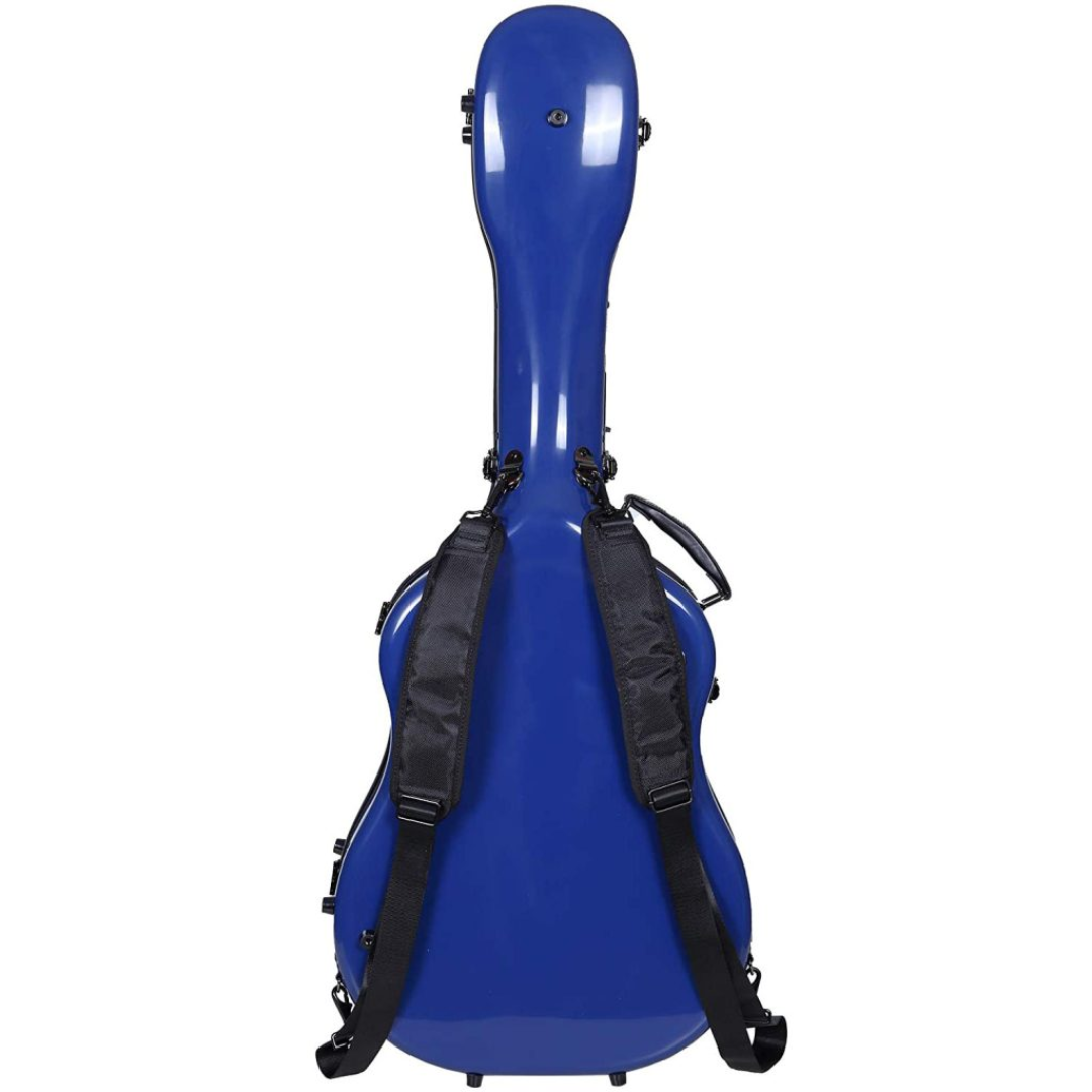 Estuche Crossrock Fibra de Vidrio Para Guitarra Acústica Martin Dreadnought Color Azul