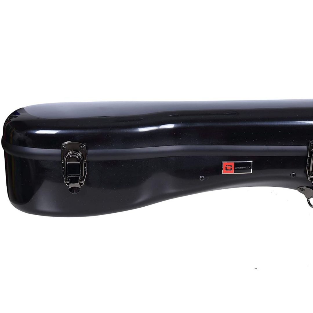 Estuche Crossrock Fibra de Vidrio Para Guitarra Acústica Martin Dreadnought Color Negro
