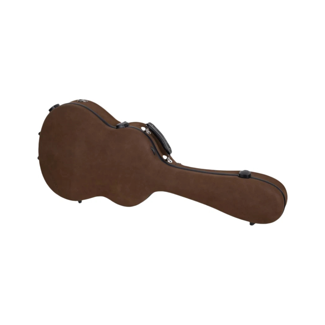 Estuche Crossrock Piel Ultra Fiberglass Vintage Brown Micro Leather Edition