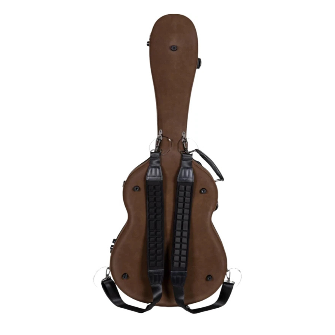 Estuche Crossrock Piel Ultra Fiberglass Vintage Brown Micro Leather Edition