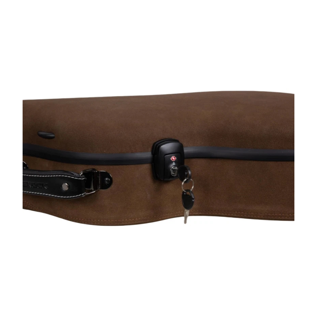 Estuche Crossrock Piel Ultra Fiberglass Vintage Brown Micro Leather Edition