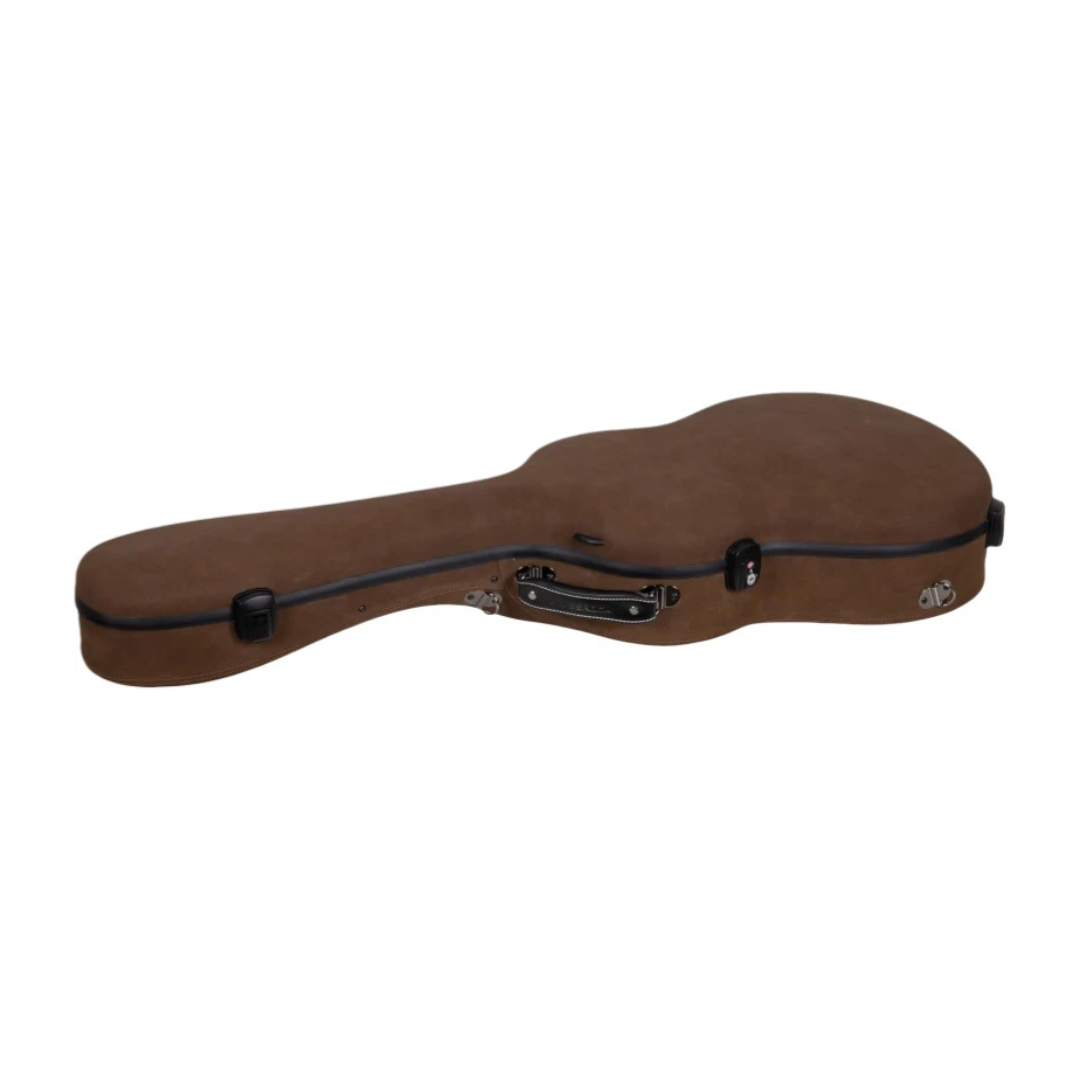 Estuche Crossrock Piel Ultra Fiberglass Vintage Brown Micro Leather Edition