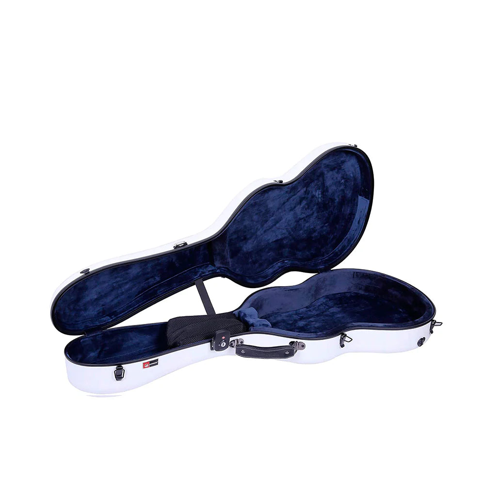 Estuche Para Guitarra Clásica Crossrock Poly Carbon Blanco