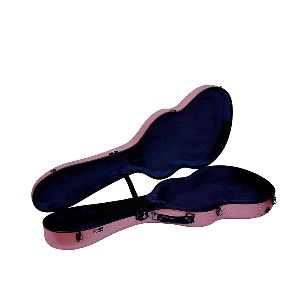 Estuche Para Guitarra Clásica Crossrock Poly Carbon Oro Rosa