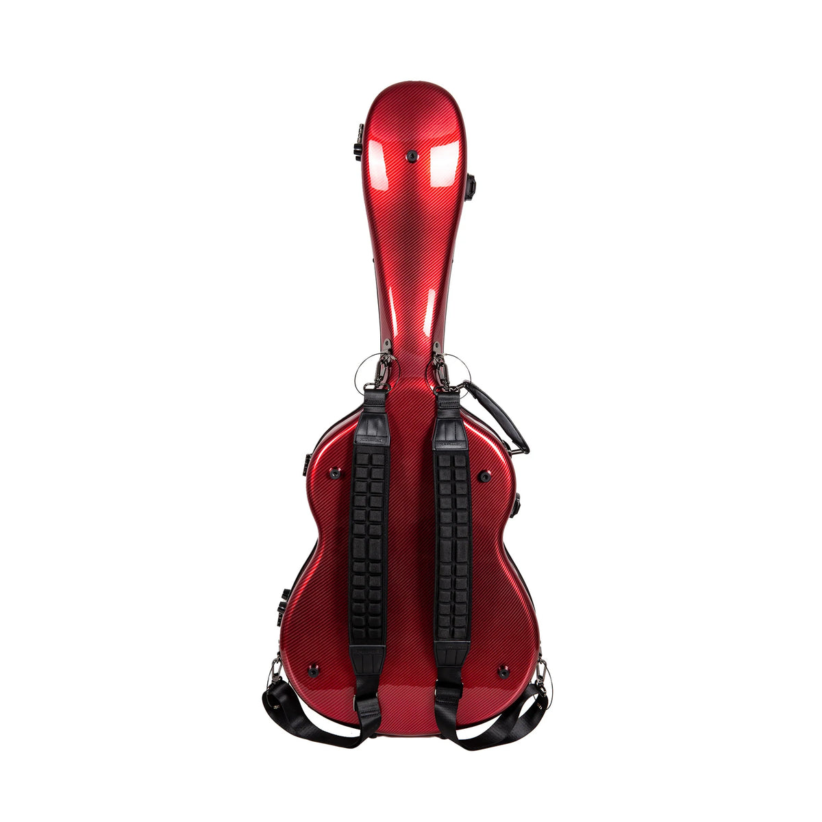 Estuche Crossrock Ultra-Light Fiberglass color Rojo para Guitarra Clásica