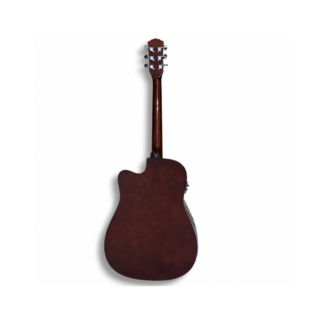 Guitarra Electroacústica Dreadnought con Corte Folk F11