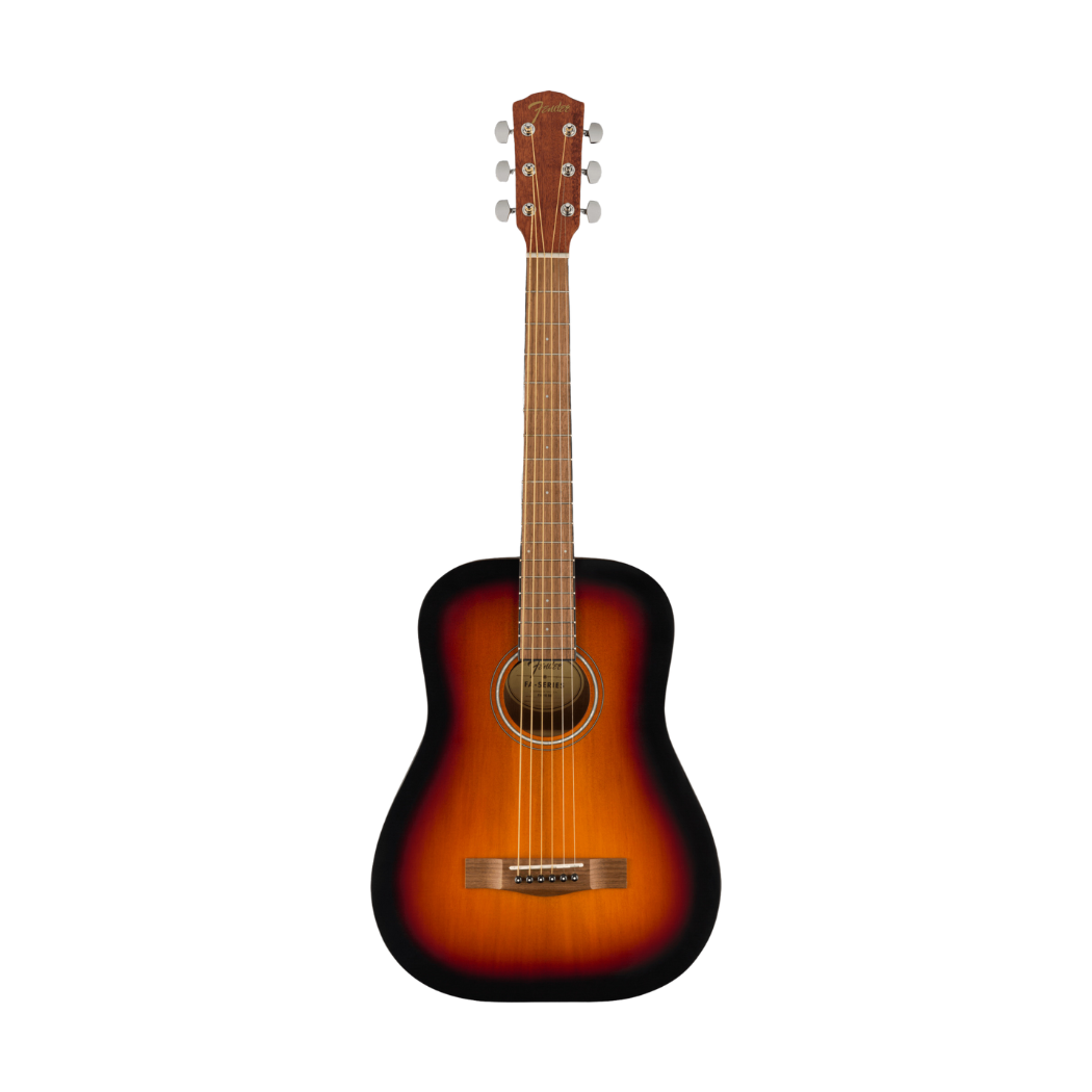 Guitarra Acústica Fender FA-15 Escala 3/4 Color Sunburst Con Funda